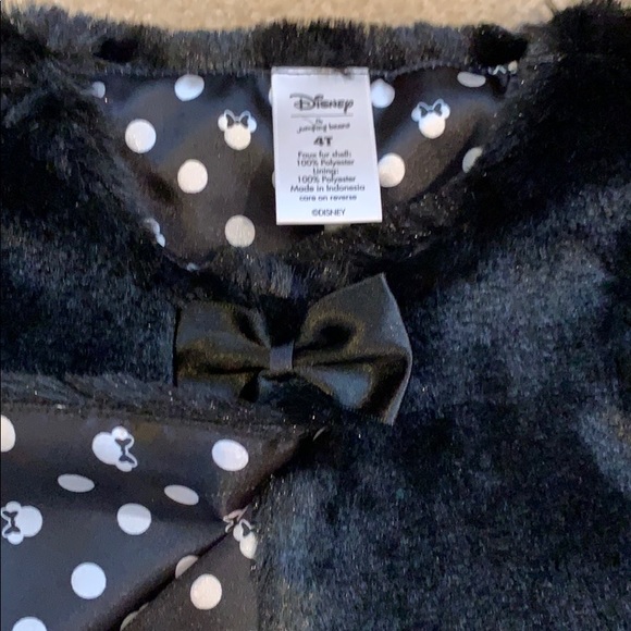 Black crop fur jacket - Picture 3 of 3